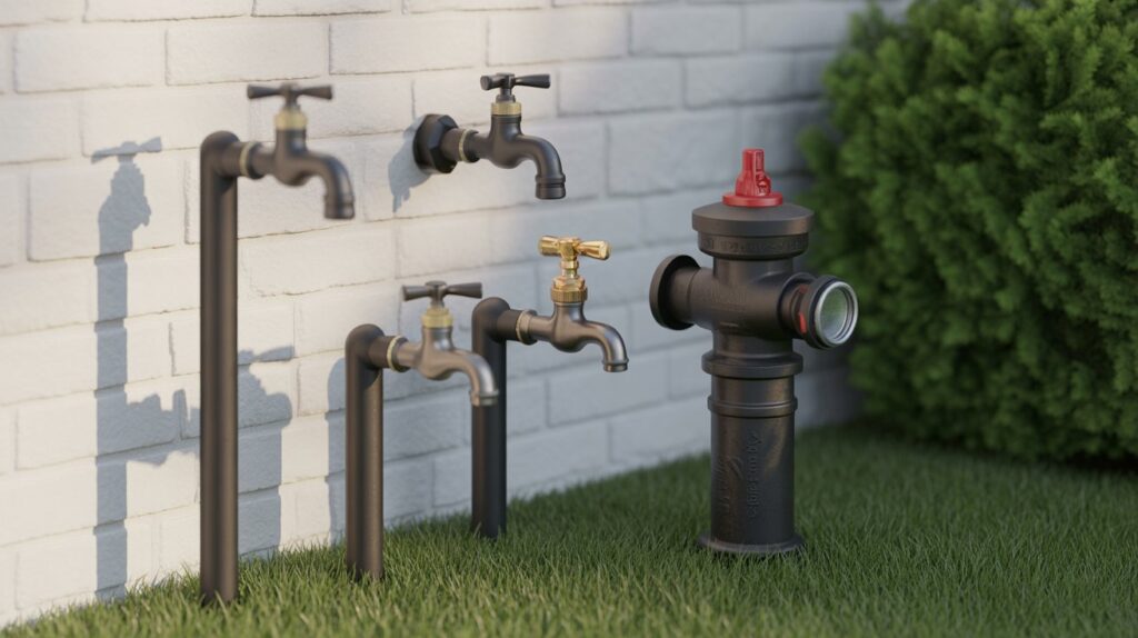 types of outdoor water faucets