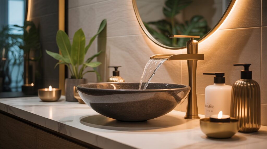 types of bathroom faucets