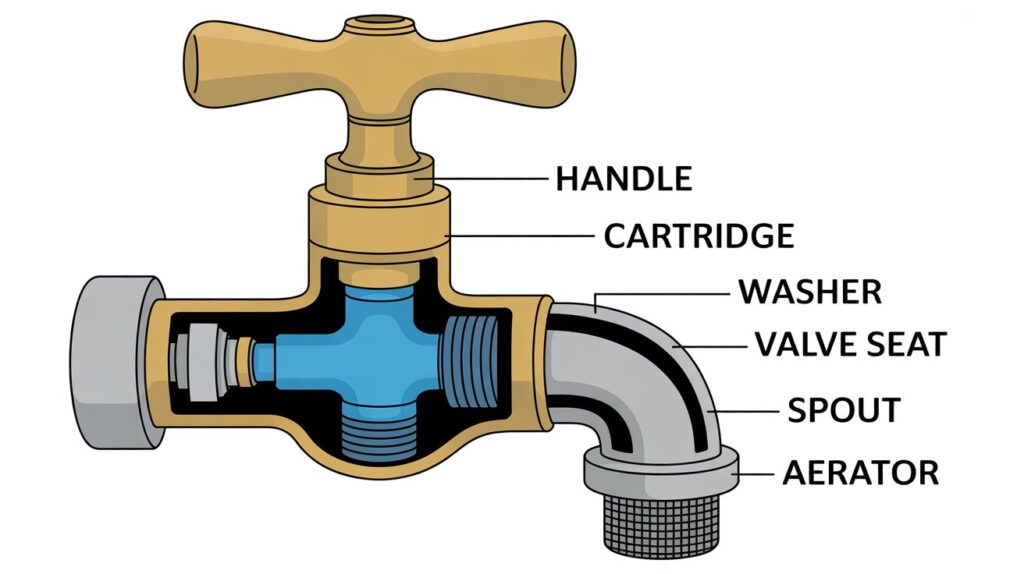 how does a water tap work