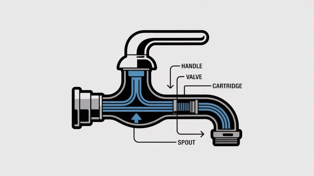 how a tap controls water flow